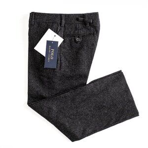 New Polo Ralph Lauren Wool Flannel Trouser Dress Pants Boys Unhemmed - size 4T